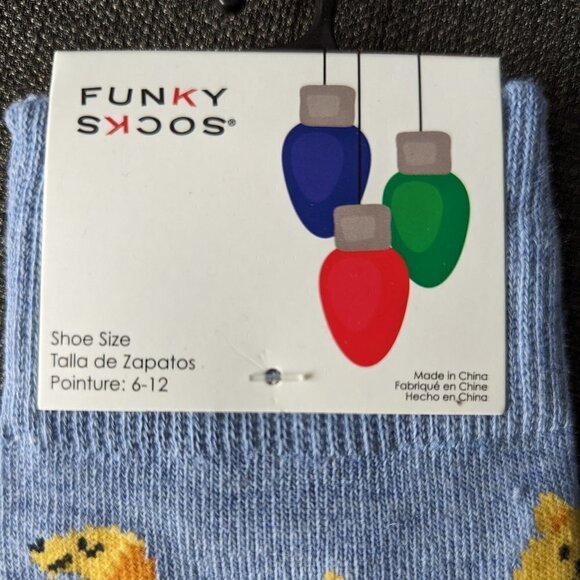 3 NWT Pairs of Men's Funky Socks Christmas Socks - Dogs on Skis - Picture 3 of 7